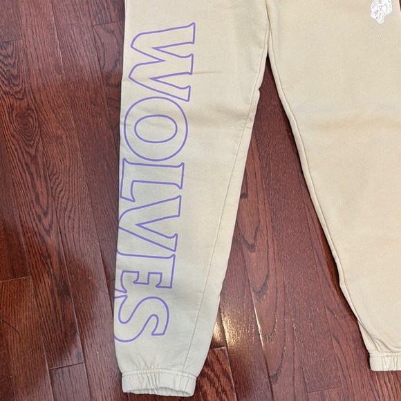 Darc Sport Cream Joggers with Wolves Print - Picture 2 of 7